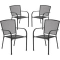 Stackable Patio Chairs Set of 4