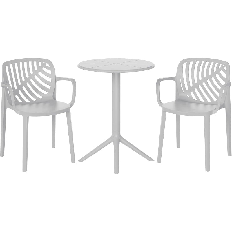 Gray 3-Piece Bistro Set