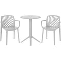 Gray 3-Piece Bistro Set