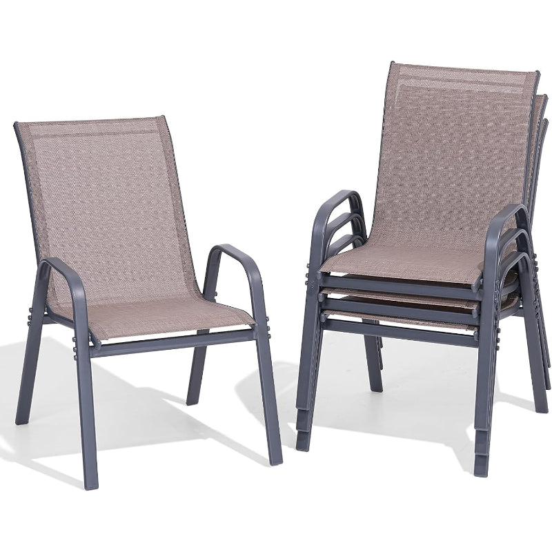 All Weather Patio Chairs Set of 4
