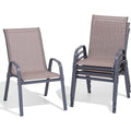 All Weather Patio Chairs Set of 4