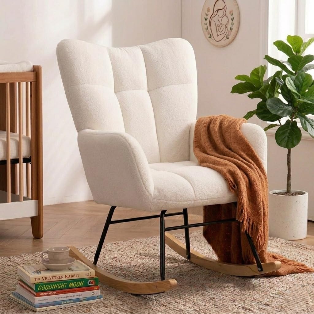 White Nursery Rocking Chair