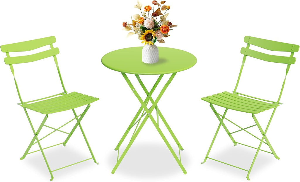 Grass Green 3-Piece Patio Bistro Set