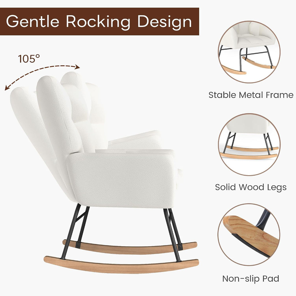 White Nursery Rocking Chair