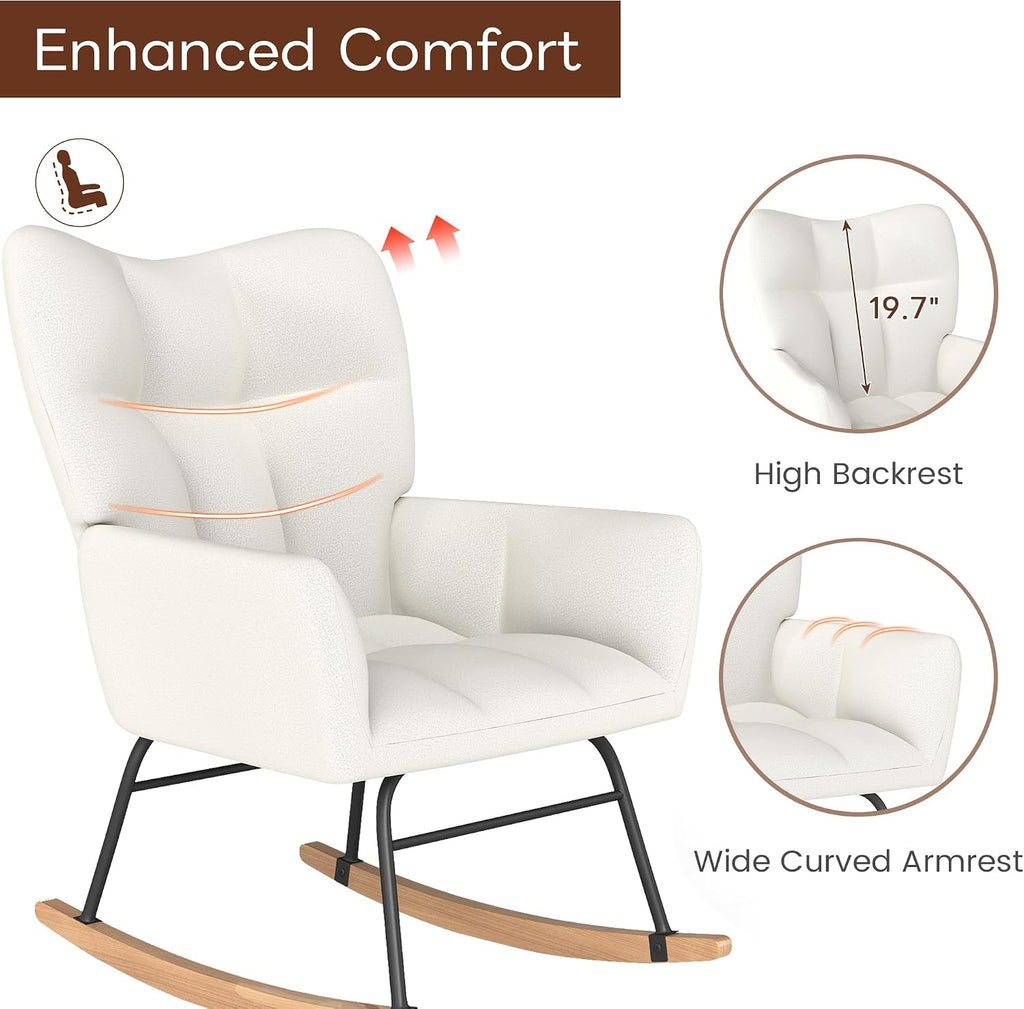 White Nursery Rocking Chair