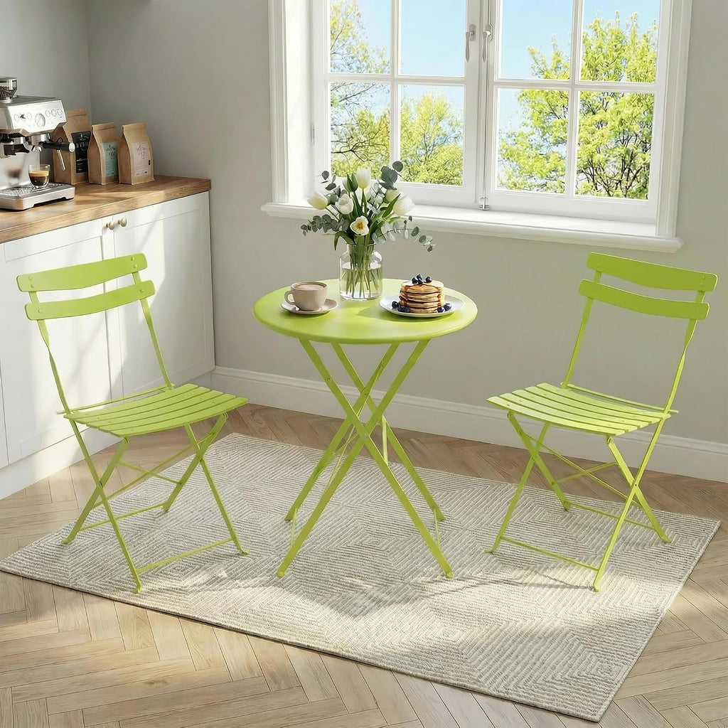 Grass Green 3-Piece Patio Bistro Set