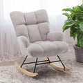 Grey Teddy Nursery Glider Rocking Chair