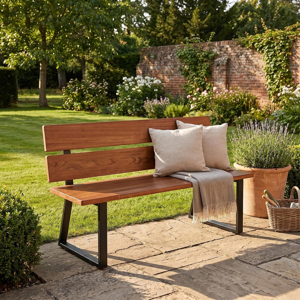 Metal Park Bench Frame with Backrest Brackets