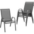 Stackable Patio Chairs Set of 4