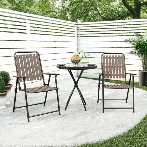 3-Piece Folding Patio Bistro Set