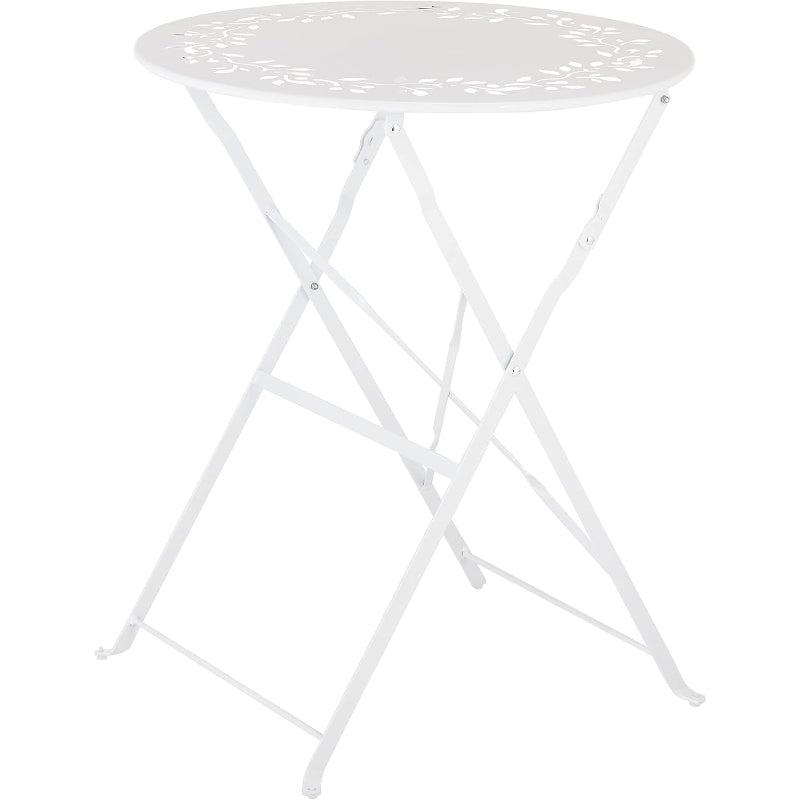White 3-Piece Folding Bistro Set